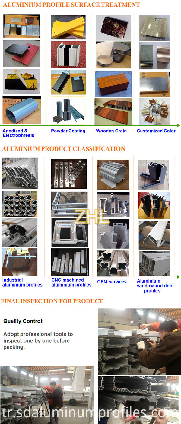 Factory Supply 6000 Series Aluminum Window Extrusion Profiles